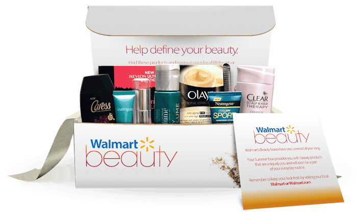 Walmart Beauty box.